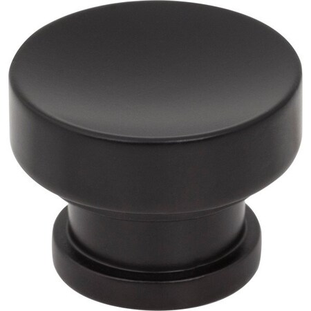 Jeffrey Alexander 1-1/4" Diameter Matte Black Elara Cabinet Knob 484MB
